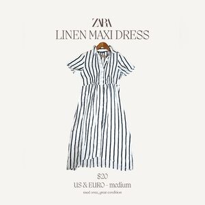 Zara Linen Maxi Dress